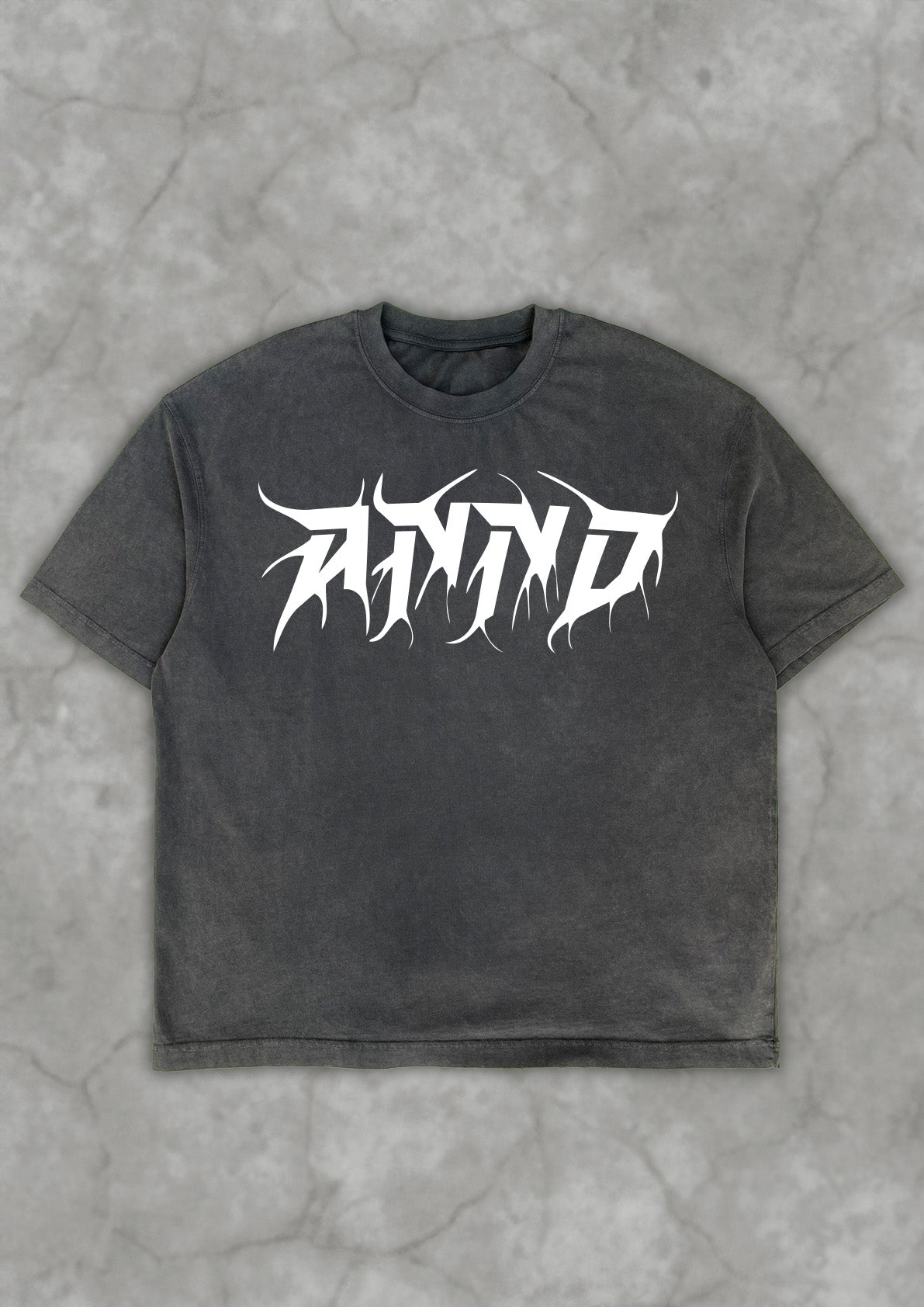 ANNO WARPED | WASHED BLACK TEE