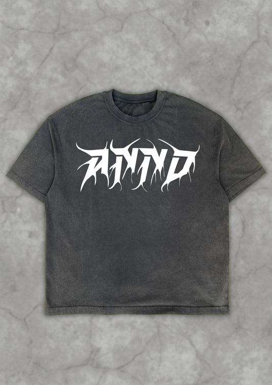 ANNO WARPED | WASHED BLACK TEE